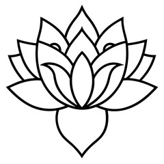 Minimal Flower Line Icons