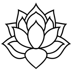 Minimal Flower Line Icons