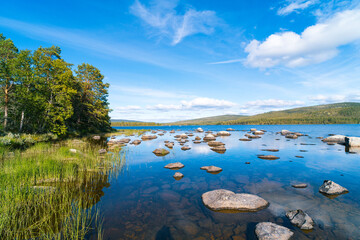 Landschaftsaufnahme am Femundselva / Femundsfluss