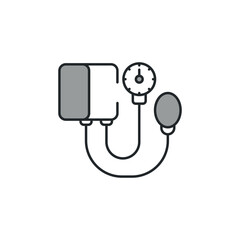 Blood Pressure icon design with white background stock illustration