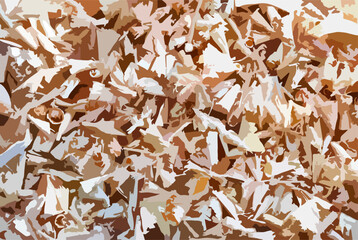 camouflage background with a pattern of old crumpled leaves and dry grass