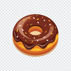 Chocolate Donut with Toppings