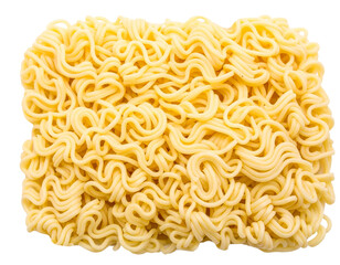instant noodles on a plate isolated on transparent background, png