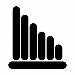Signal Strength Bars Icon: Low or Decreasing Mobile Reception