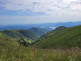 mountain landscape with blue sky