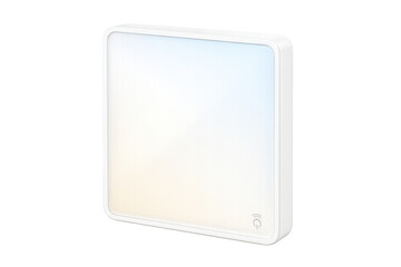 Fototapeta premium Modern smart light switch glowing softly with transparent background, perfect for home automation and iot projects