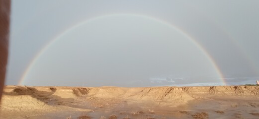 rainbow in the desert