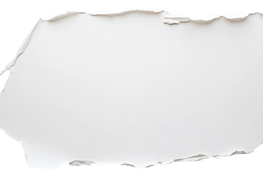Ripped white paper