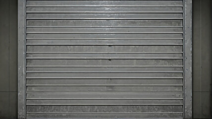 古びたガレージのシャッター