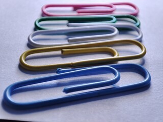 paper clips isolated on white