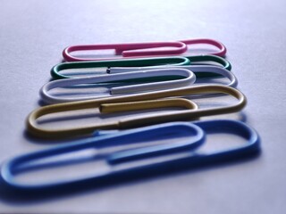colorful paper clips