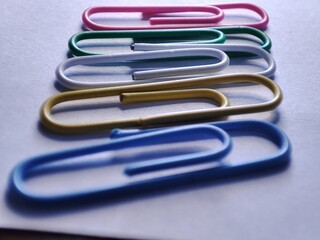 colorful paper clips