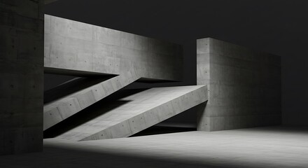 Fototapeta premium Conceptual and abstract images in the brutalist style