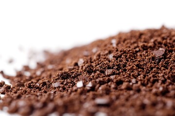 Close-up of soil texture, soil background, soil surface texture