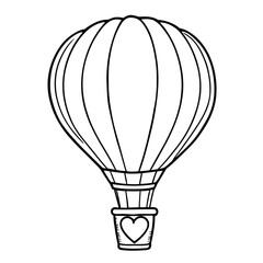 Obraz premium Colorful hot air balloons gracefully fly across the sky, offering a symbol of adventure and freedom in a vibrant illustration