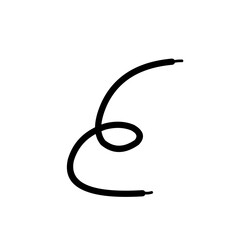Shoelace silhouette 