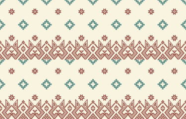 Geometric ethnic pattern seamless, Native American ethnic design, Southwestern decor design for background ,curtain, carpet, wallpaper, clothing, wrapping, Batik, vector illustration.
