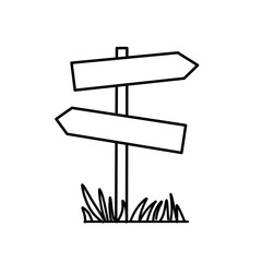 Doodle tree road sign 