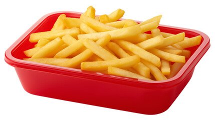 French Fries in Red Container Delicious Snack Food