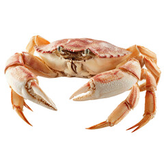 Fresh Marine Crab with Distinctive Shell Pattern and Robust Claws, Symbolizing Quality Seafood and Ocean Bounty, Ideal for Culinary Presentations, Restaurant Marketing, or Sustainable Fishing Initiati