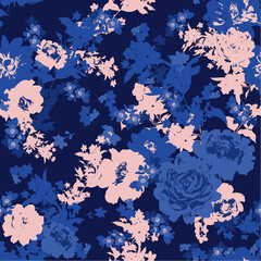 peonies and blooming flowers