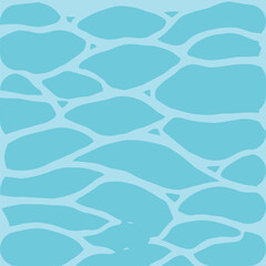 Blue Water Surface Seamless Pattern: Summer Pool Background, Ocean Ripple Texture