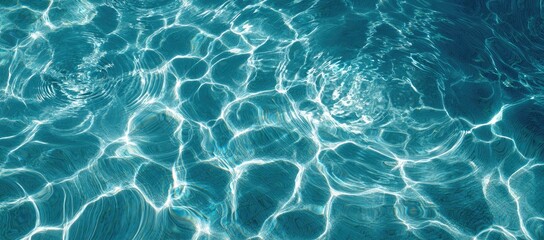 Rippled teal water surface