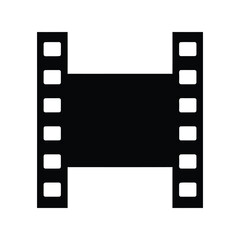Obraz premium Film Strip Play Button Movie Video Media Entertainment Icon