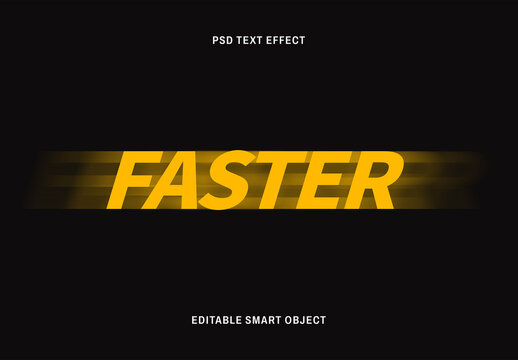 Fast Motion Typography Effect