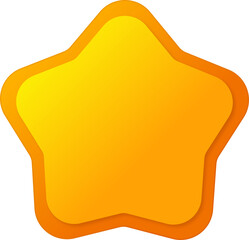 yellow glossy icon