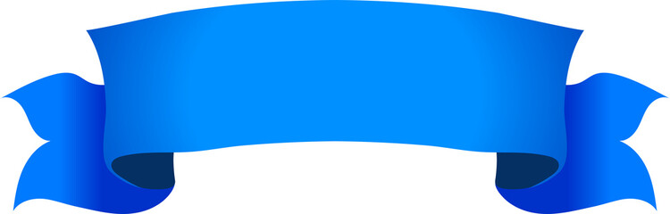 blue scroll banner