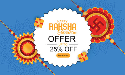 Raksha Bandhan Offer Banner Design Background