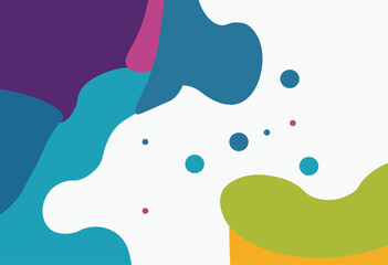 Smooth Fluid Colorful Abstract Geometric Vector Design