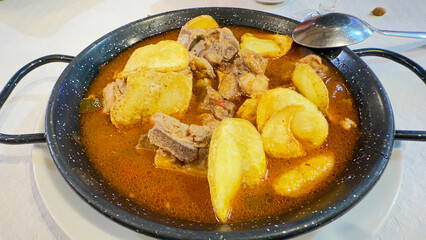 Patatas Revolconas with Lamb - Traditional Spanish Cuisine
