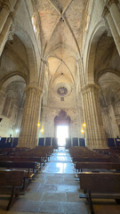 Fototapeta premium Exploring the grandeur of Catedral de Siguenza in Spain with its stunning architecture and serene atmosphere