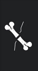 broken bone sign, limb fracture vector, trauma bone icon, skeletal fracture illustration, bone injury vector, medical bone icon, broken bone isolated, bone fracture clipart, human anatomy fracture, or