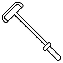 Allen Key line art vector