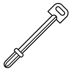 Allen Key line art vector