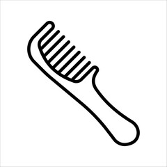 comb Icon. Symbol isolated white background. vector illustration. color editable.