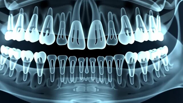 panoramic x-ray, dental imaging, teeth view. Oral health. X-ray reveals tooth alignment. Dental scan assists diagnosis. Imaging technology ensures accurate treatments.