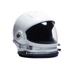 Fototapeta premium A white astronaut helmet on a white background, png, transparent