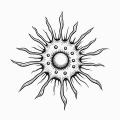 Synapse connection concept in vector style with detailed abstract illustration  