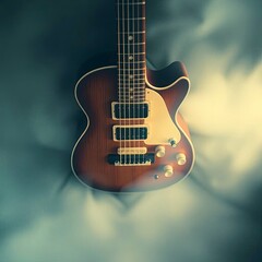 Naklejka premium Versatile Guitar Logotype for Entertainment Brands