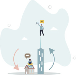 Hybrid work with flexible working from office and home.human life.