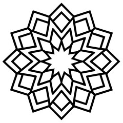 mandala icon vector
