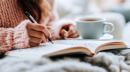 Woman writing in a journal (1)