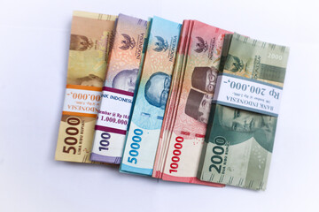 Stacked Colorful Currency Notes