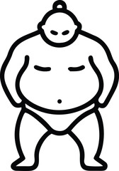 sumo athlete japan large athlete in power.