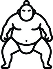 sumo athlete japan large athlete in power.
