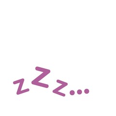 zzz symbol,　寝息,紫